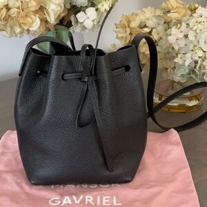 Mansur Gavriel Soft Mini Bucket Bag - Black